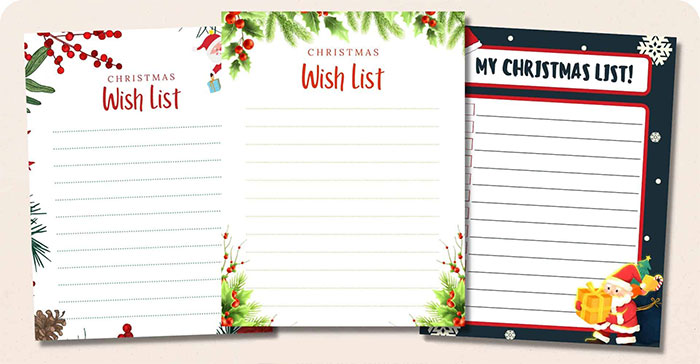 Christmas Lists